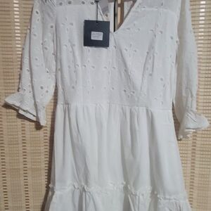 Parisian Works White Eyelet Blouse